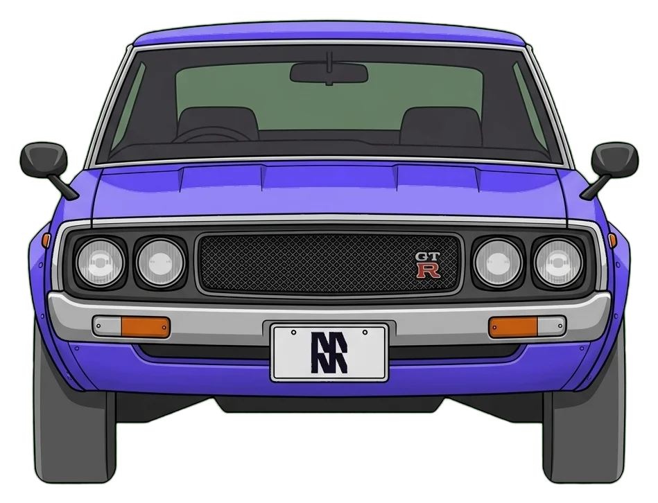 1973 Nissan Skyline 2000GT-R (KPGC110) — 160 HP, 0-60 in 7.8s